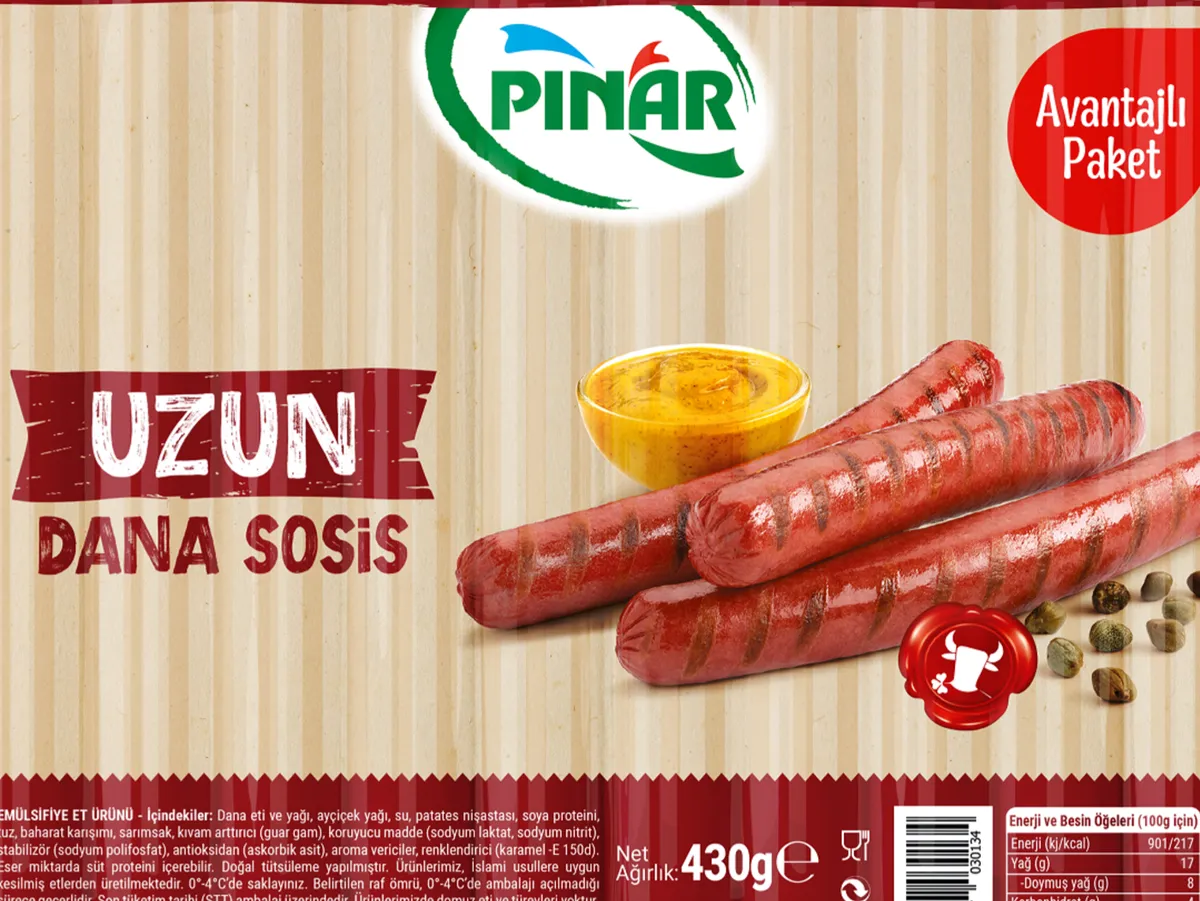 Pinar Beef Hot Dog 430g